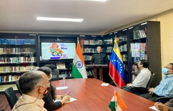 As part of 'Ayurveda@2047 - Azadi ka Amrit Kaal', Amb. Abhishek Singh addressed the gathering on the occasion of the week celebrating 'Ayurveda Aahar'. The weekly events will lead to celebrations of 7th Ayurveda Day. A presentation on the benefits of Ayurveda was also made during the event